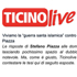Intervista a Ticino Live 13/7/2015