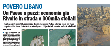 Intervista su Libero 06/08/20