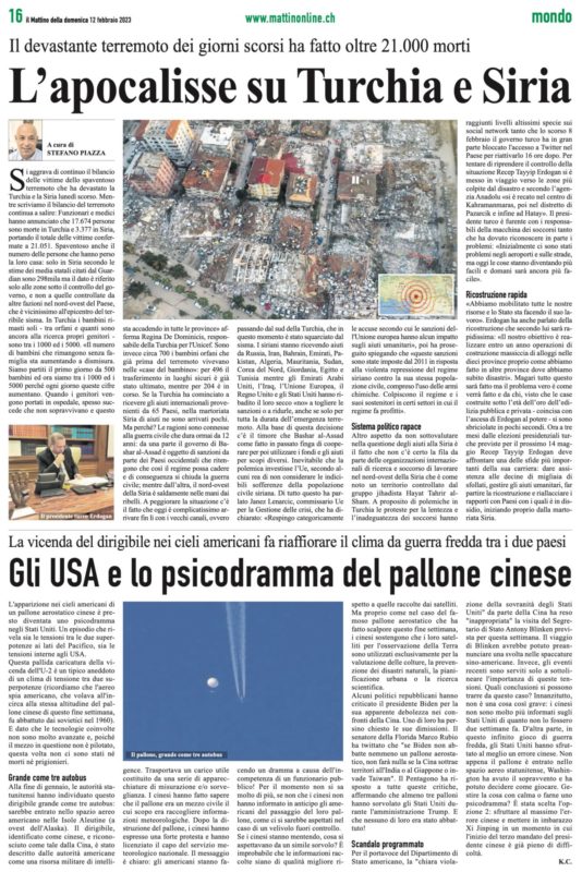 Mattino della Domenica 12.02.2023