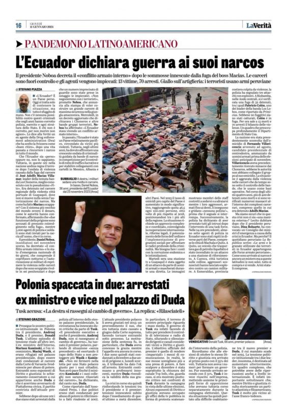 La Verità 11.01.2024