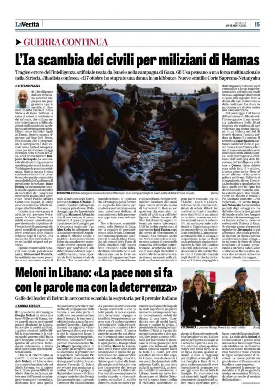 La Verità 29.03.2024