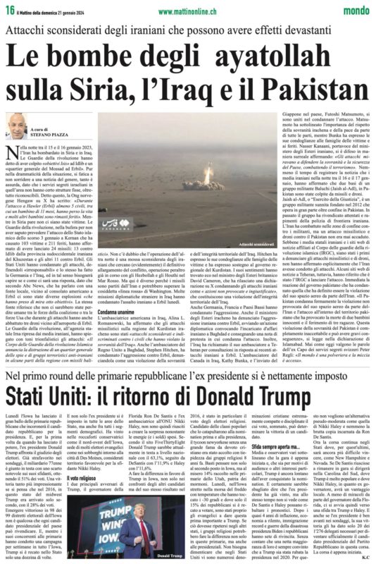 Mattino della Domenica 21.01.2024