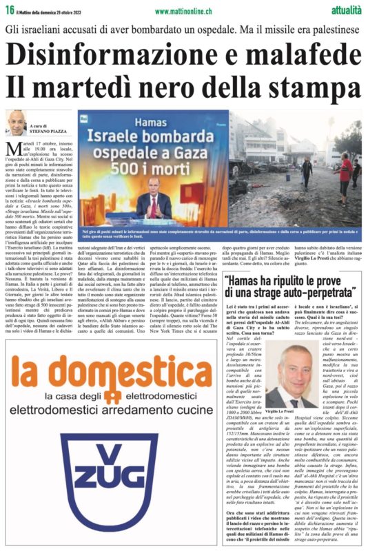 Mattino della Domenica 29.10.2023