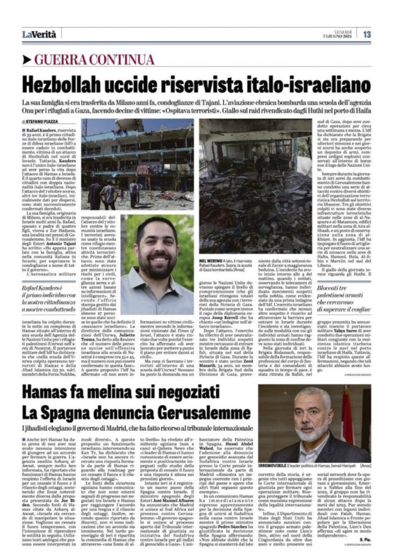 La Verità 7.06.2024