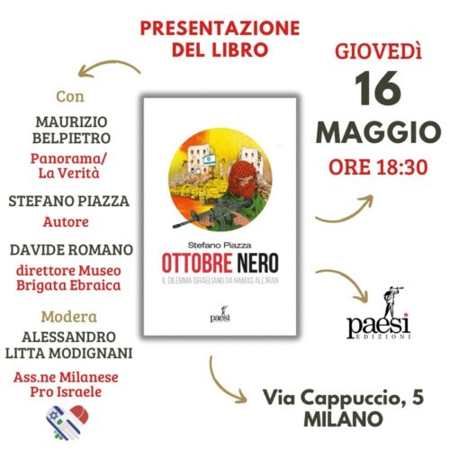 stefano piazza presentazione ottobre nero a Milano