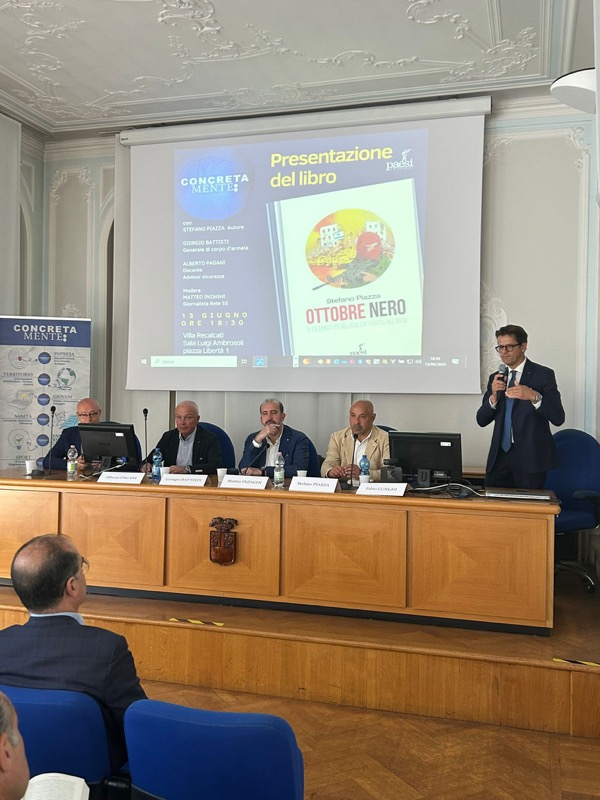 stefano piazza, presentazione ottobre nero a Varese